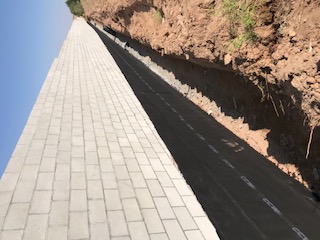 Below-grade waterproofing work